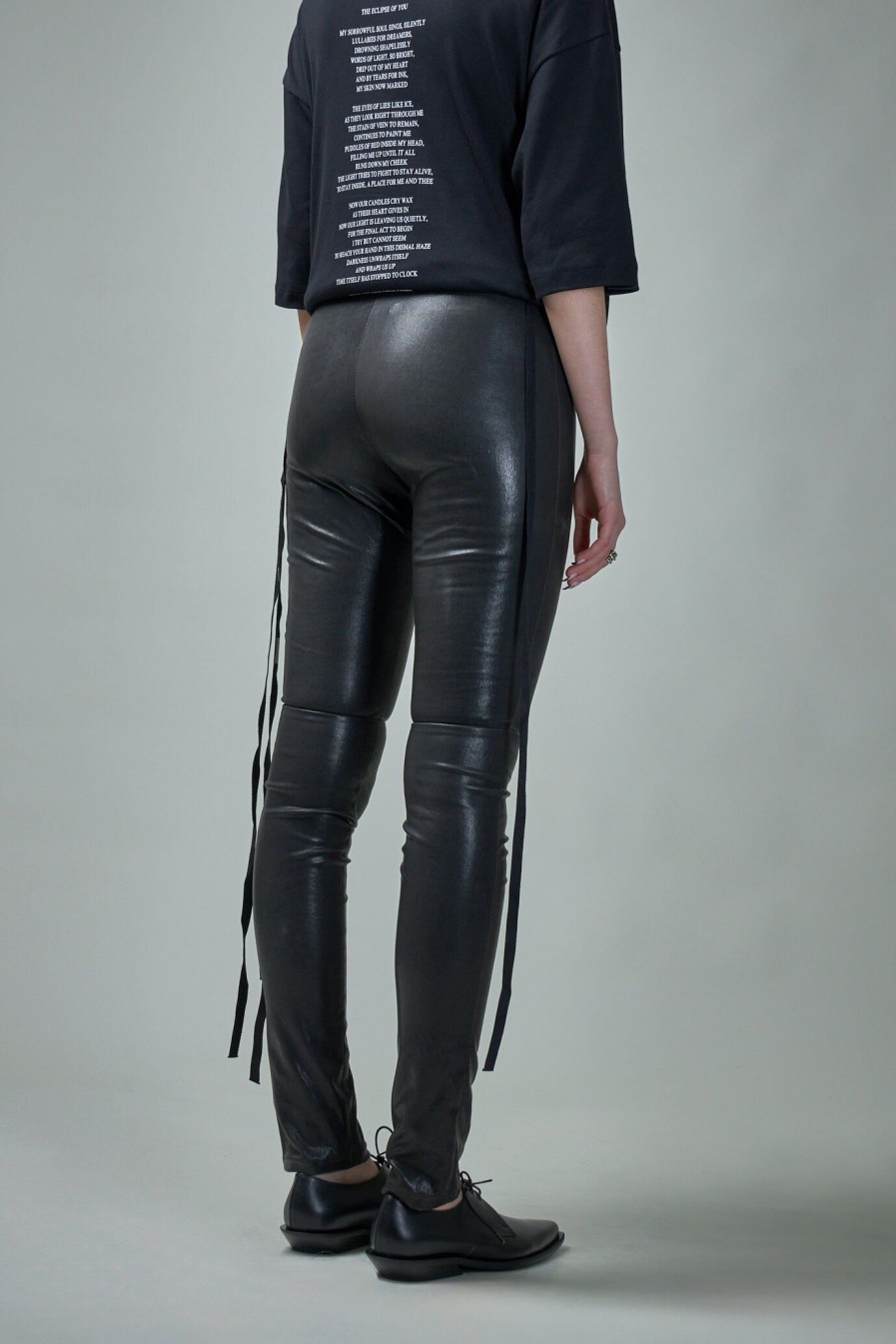 Ann Demeulemeester Florence Leather Leggings New