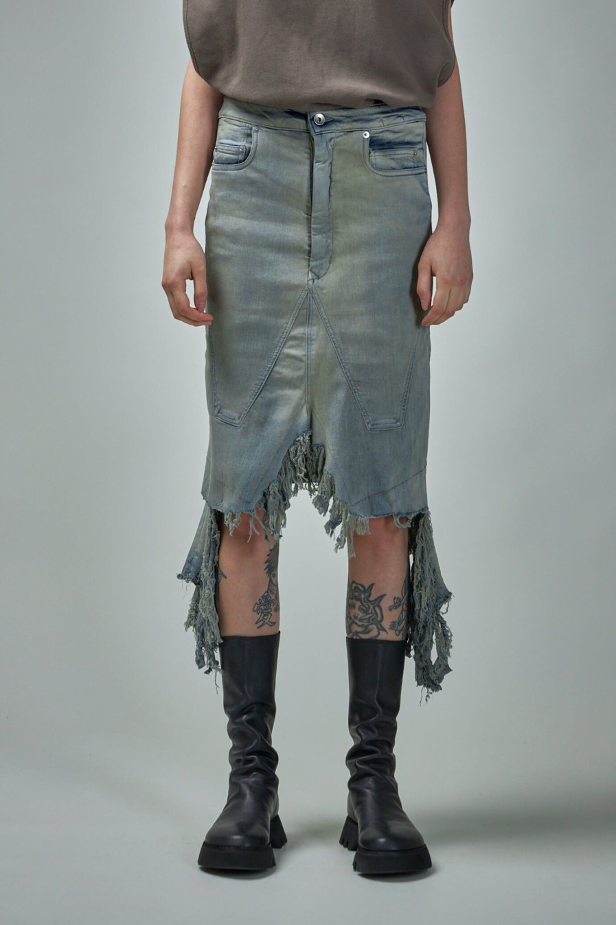 Rick Owens DRKSHDW Slivered Skirt Online