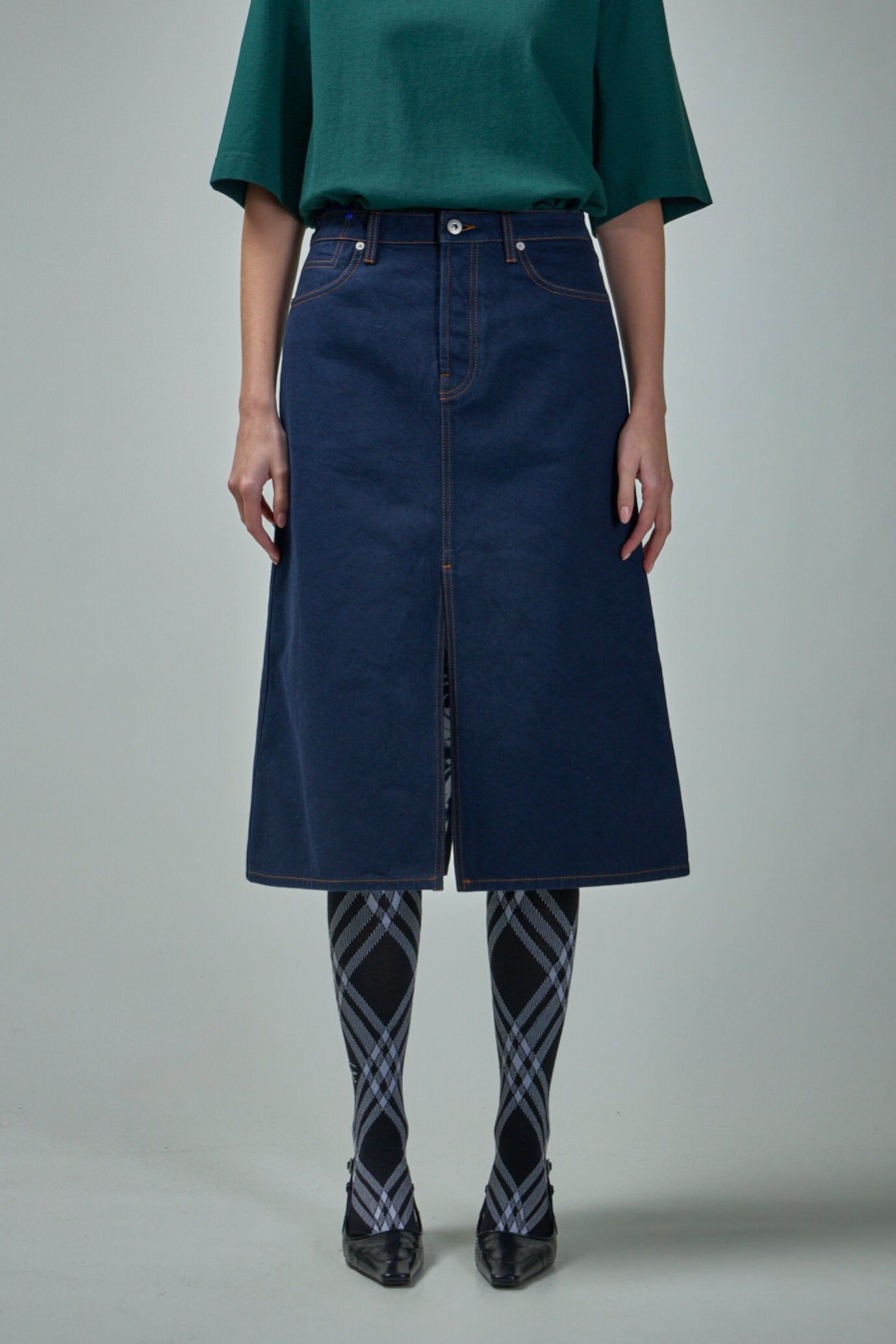 Burberry Heavyweight Denim Skirt Online