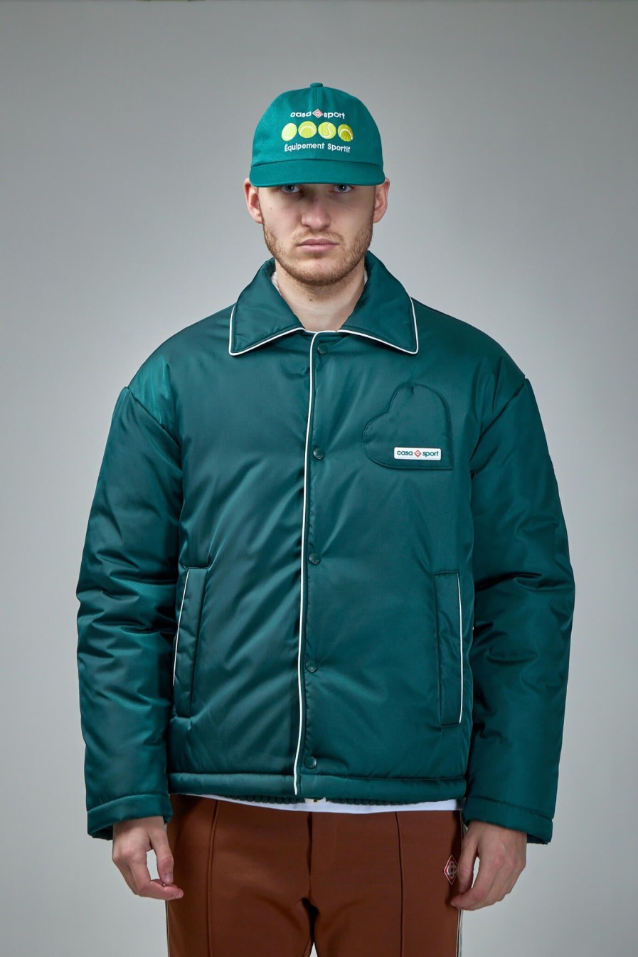 Casablanca Nylon Padded Coach Jacket Online