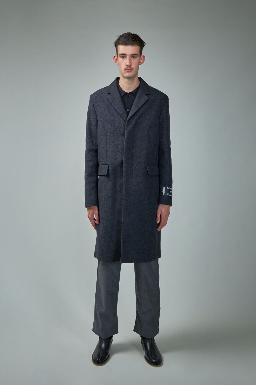 Acne Studios Single-Breasted Wool Blend Coat Wholesale