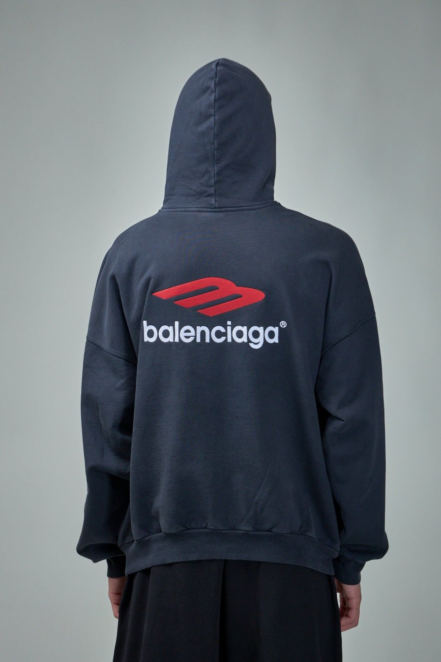 Balenciaga 3B Sports Icon Hoodie Oversized Clearance