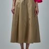 Sofie D'Hoore Scout Cris Wide Midi Skirt With Big Patched Pockets New