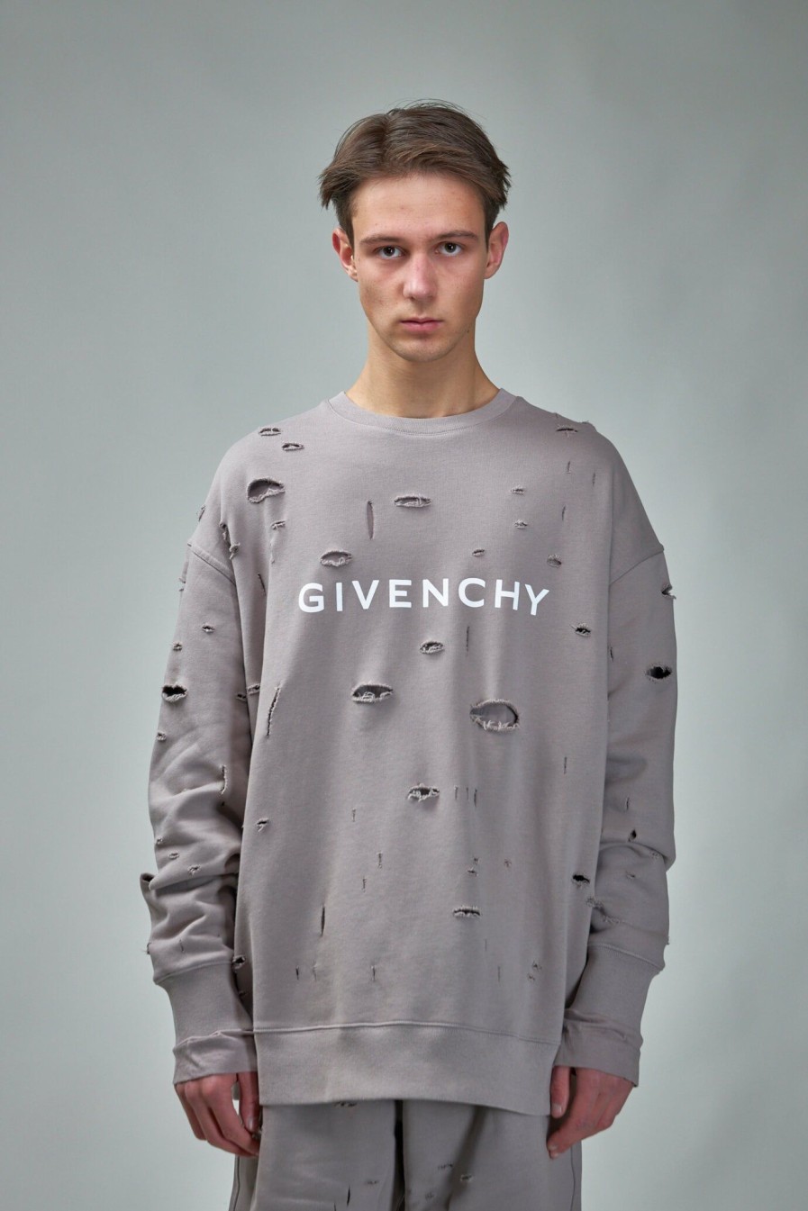 Givenchy Archetype Sweatshirt With Destroyed Effects Wholesale