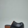 Acne Studios Leather Wood Clogs Wholesale