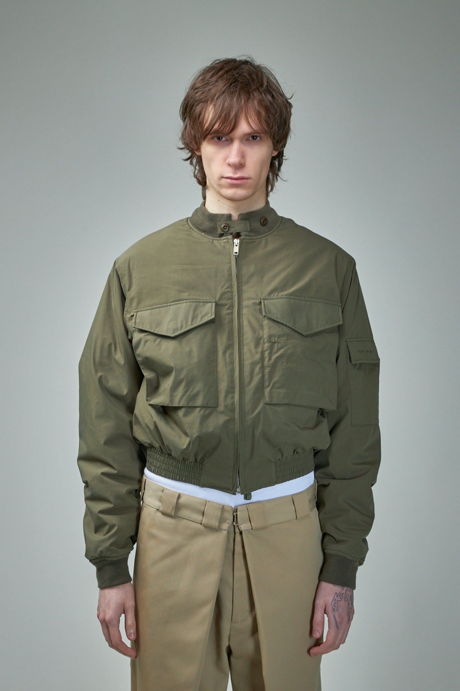 Givenchy Cropped Military Bomber New