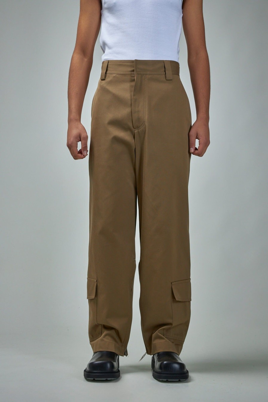 Bottega Veneta Cotton Gabardine Cargo Trousers Online