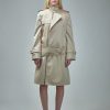 Burberry Long Silk Trench Coat Online