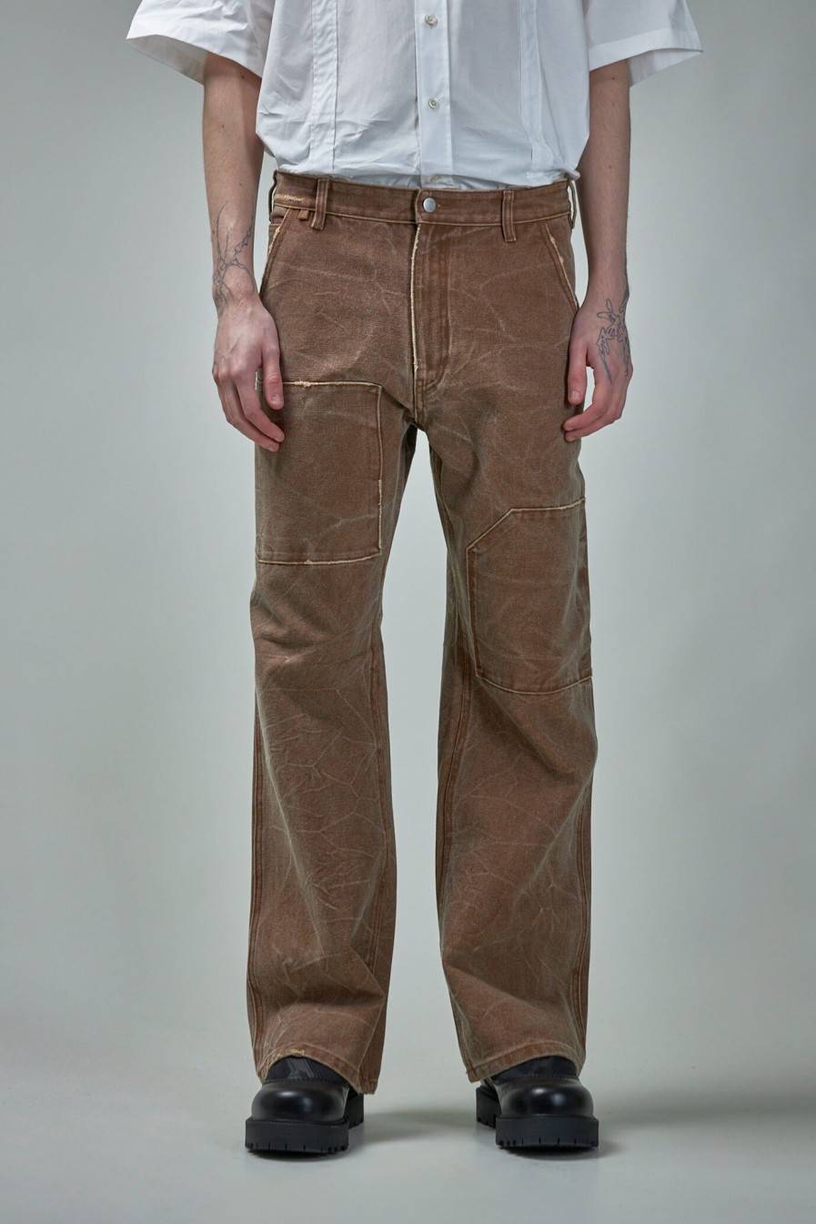 Acne Studios Patch Canvas Trousers Clearance