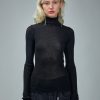 Ann Demeulemeester Marlena Rib High Neck Sweater Superfine Best