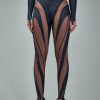 Mugler Sheer Spiral Leggings Online