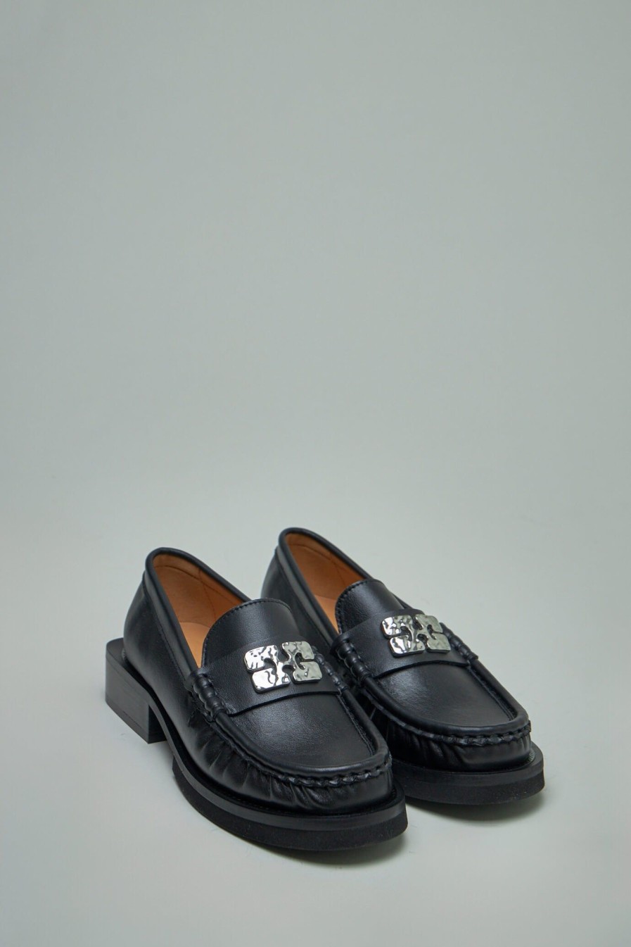 Ganni Butterfly Logo Loafer Clearance