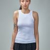 Ganni Soft Cotton Rib Tank Top Online