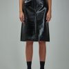 Courrèges Double Slits Vinyl Skirt Hot