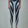 Mugler Bi-Color Spiral Leggings Online