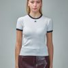 Courrèges Reedition Contrast T-Shirt New