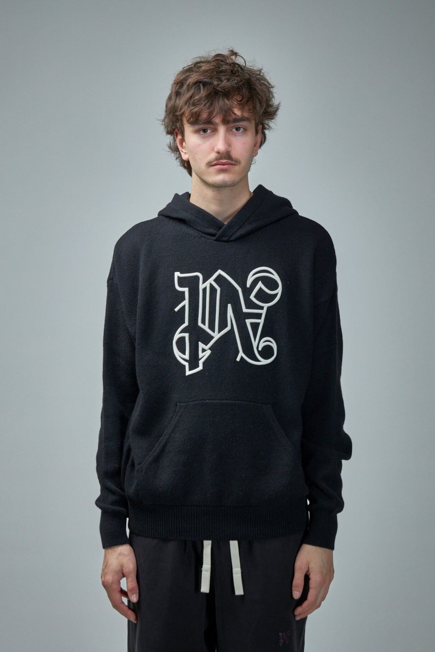 Palm Angels Monogram Knitted Hoody Best