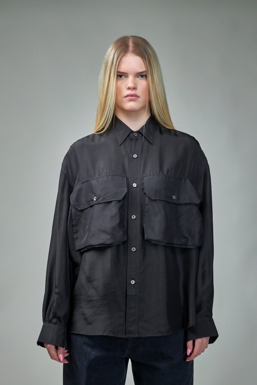 R13 Oversized Pocket Shirt Overdyed Online