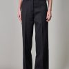 Raf Simons Classic Wide Leg Pants With 2 Back Pockets, Black Hot