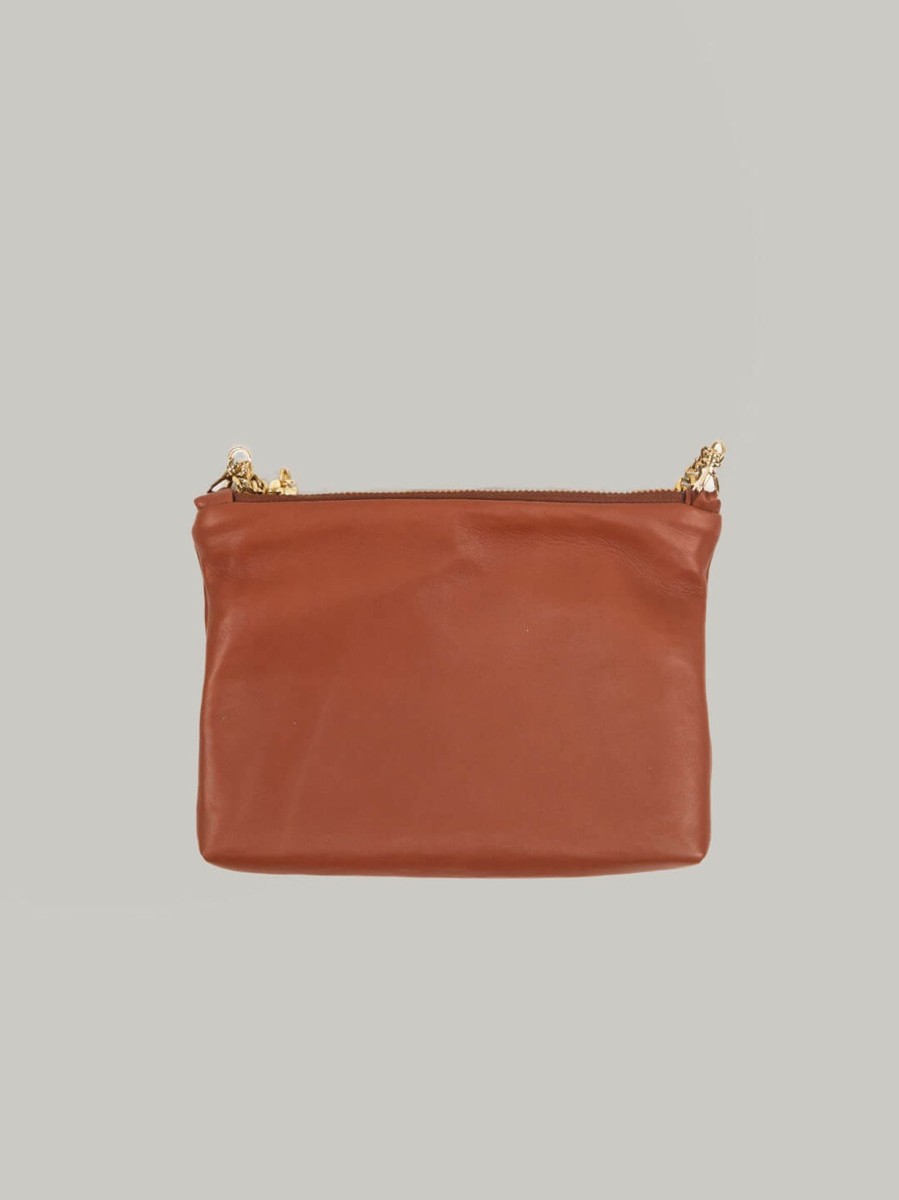 Rhanders Anna Logo Pouch Cognac Hot