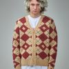 Acne Studios Argyle Jacquared Cardigan Clearance