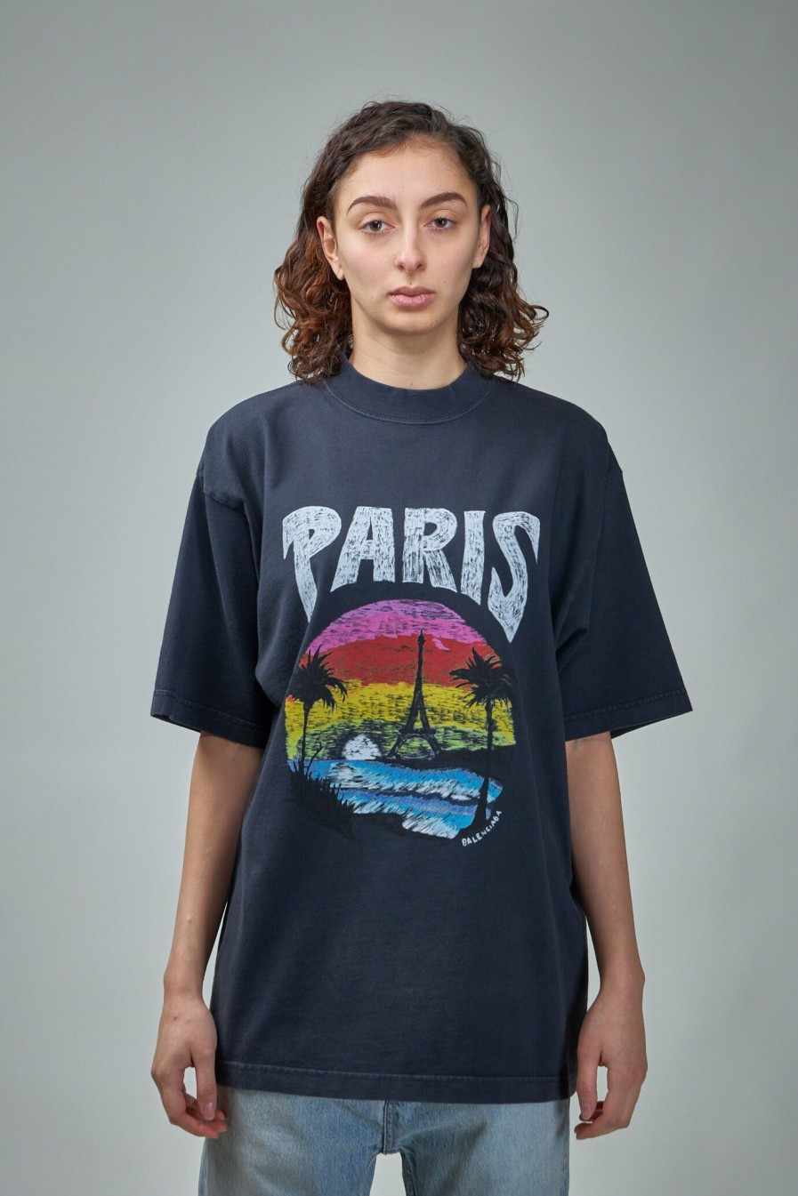 Balenciaga Paris Tropical T-Shirt Medium Fit Best