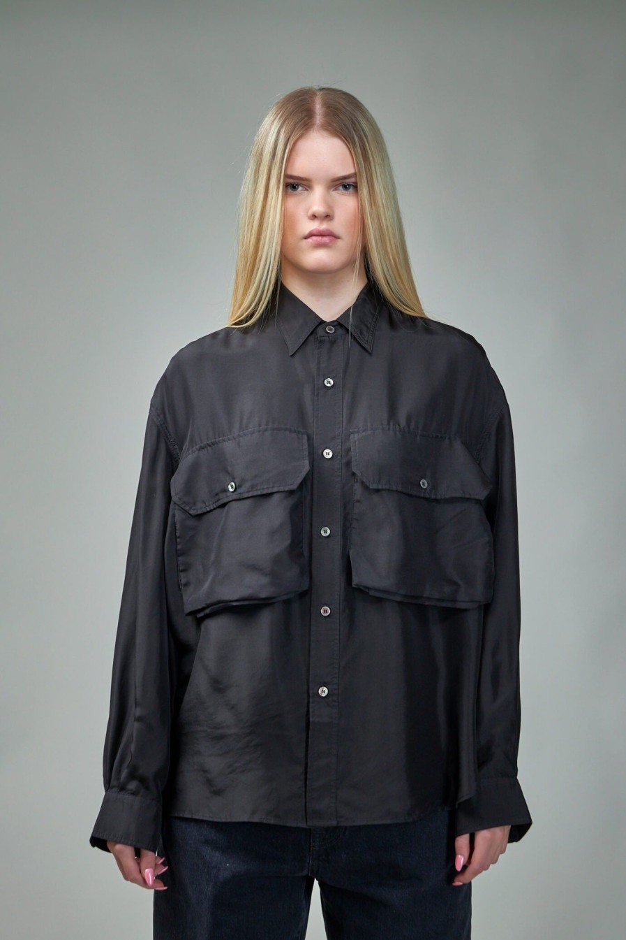 R13 Oversized Pocket Shirt Overdyed Best