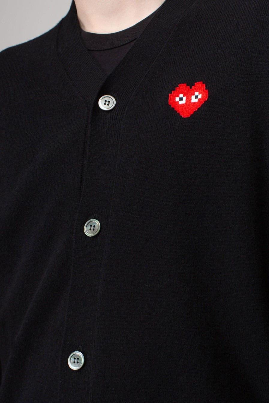 PLAY Comme des Garçons Mens Cardigan Knit Hot