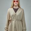 Sofie D'Hoore Cardigan W Belt Bottom Rib Oversized Hot