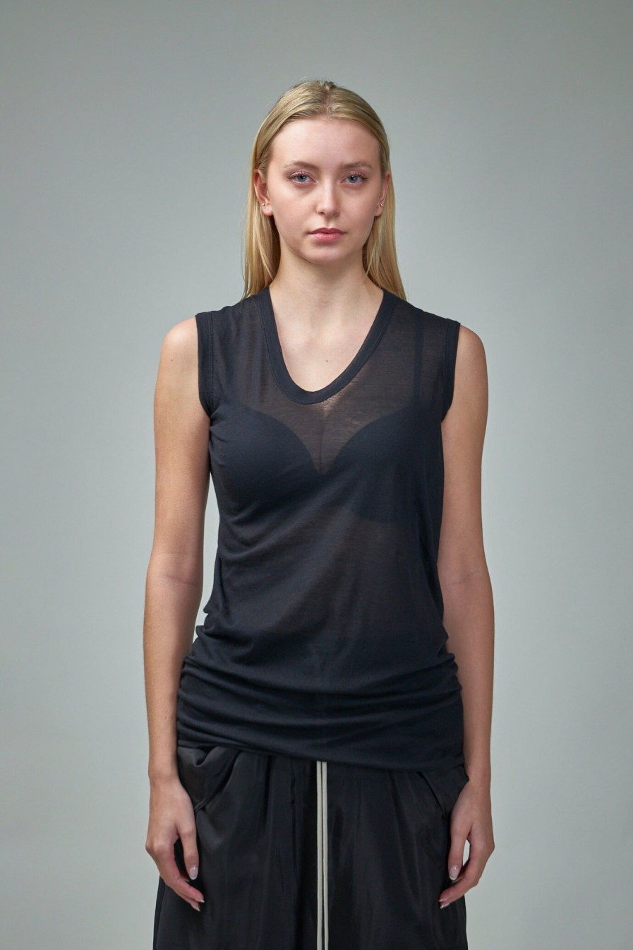 Rick Owens Knit Top V Neck Clearance