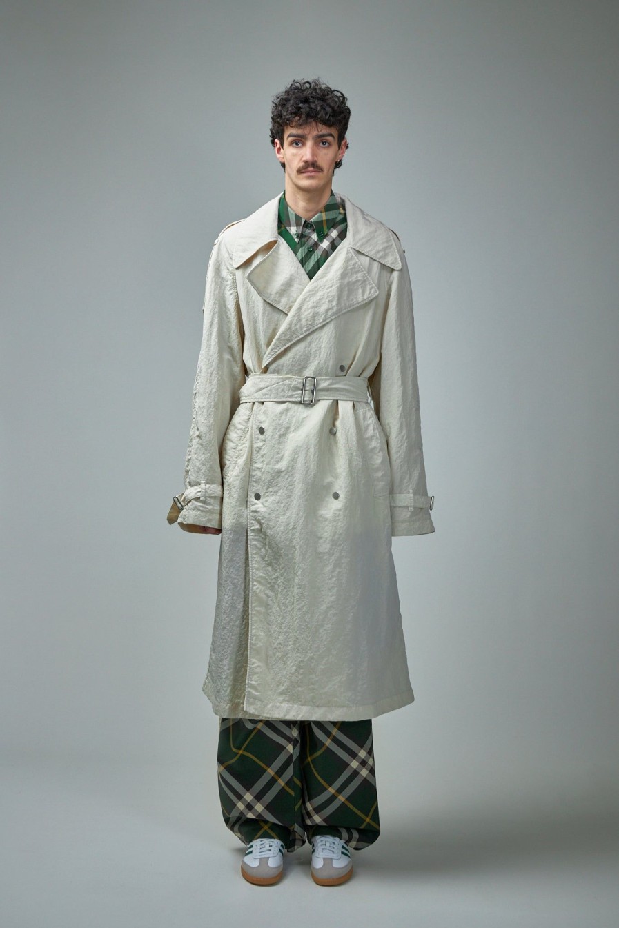 Burberry Long Nylon Trench Coat Clearance