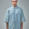 Acne Studios Denim Button-Up Shirt Wholesale