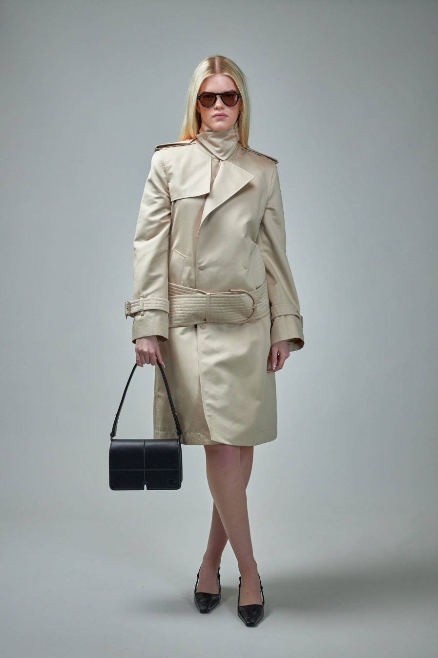 Burberry Long Silk Trench Coat Best