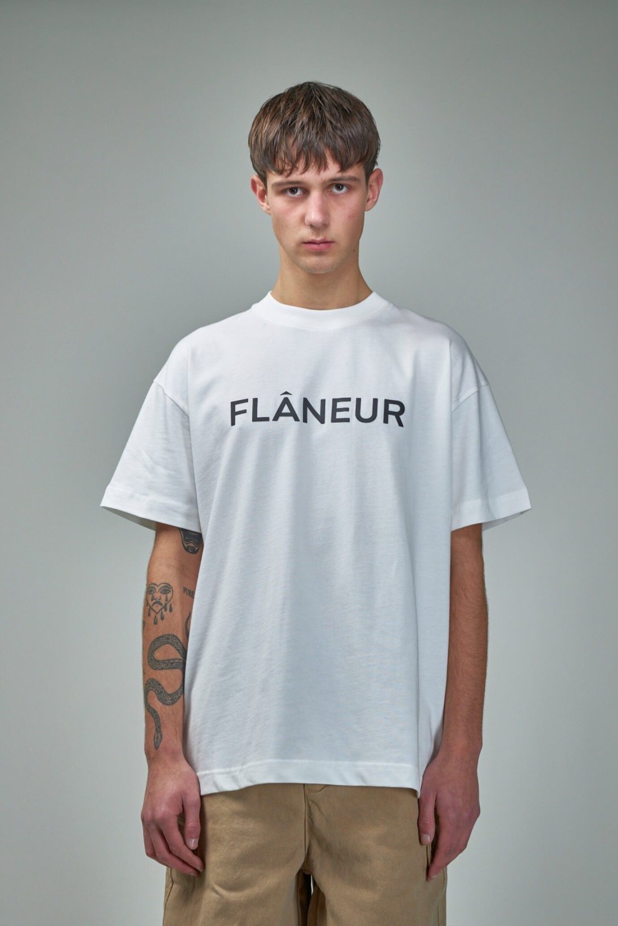 FLÂNEUR Printed Logo T-Shirt Wholesale