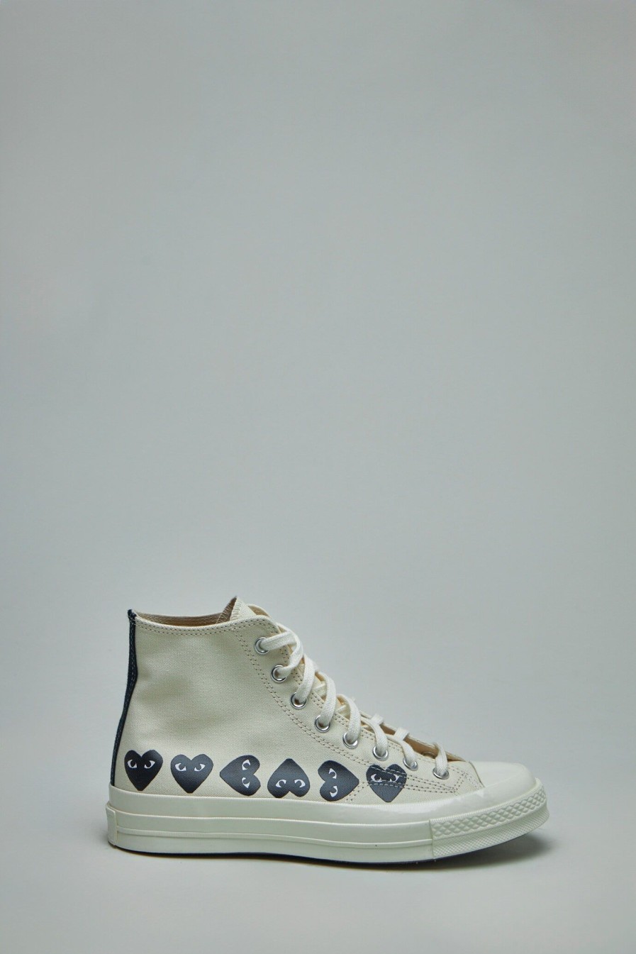 PLAY Comme des Garçons x Converse Multi Heart High Top Shoes New