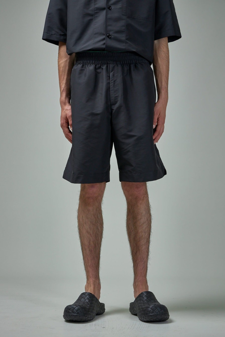 Bottega Veneta Lw Technical Nylon Shorts New