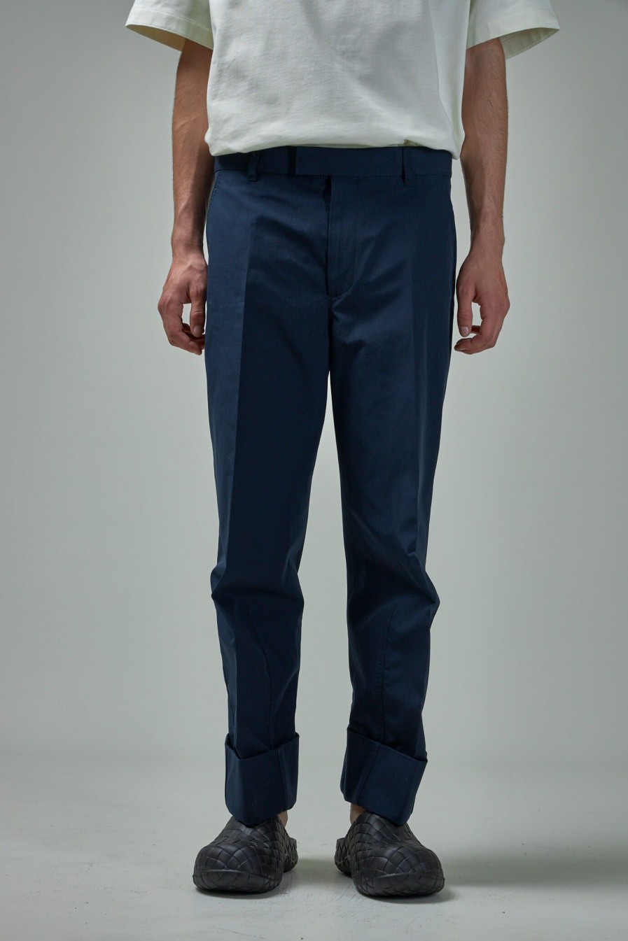 Bottega Veneta Compact Cot Canvas Trousers Online