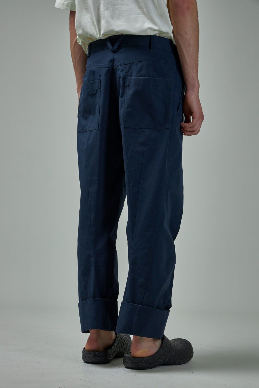 Bottega Veneta Compact Cot Canvas Trousers Online