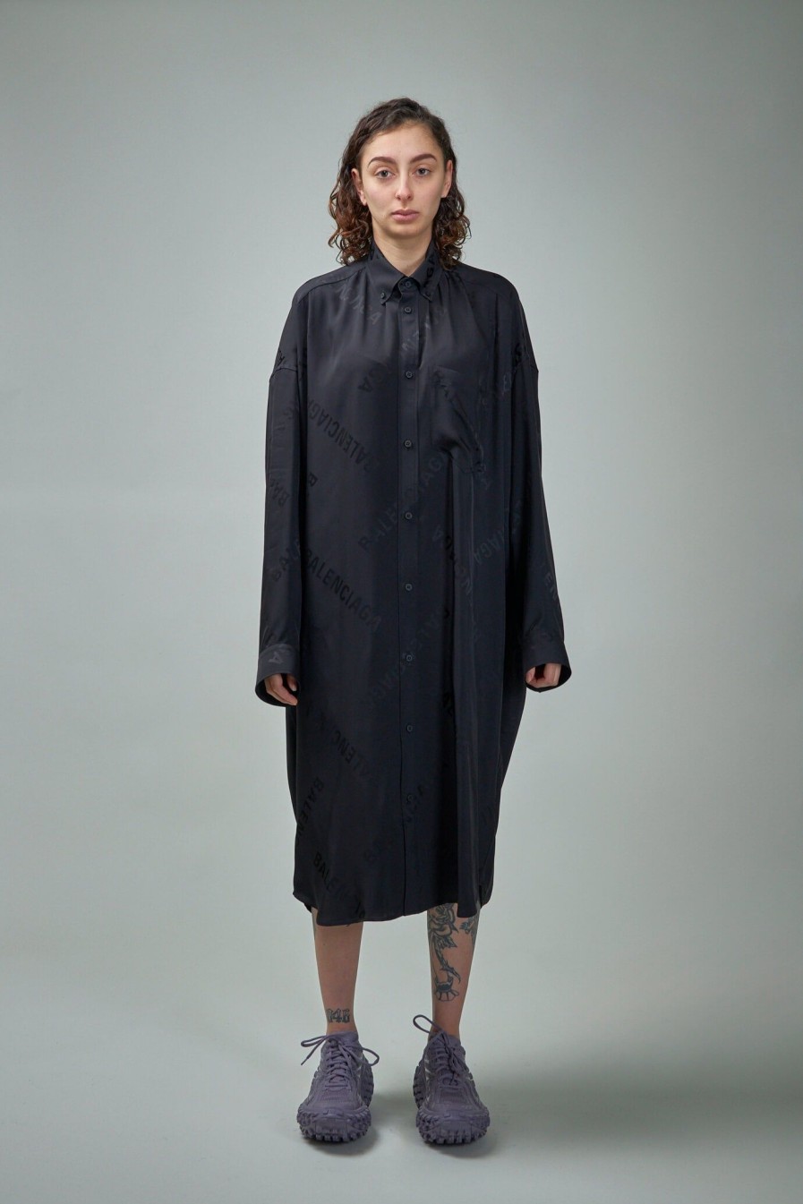 Balenciaga L/S Cocoon Dress Wholesale