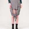 Burberry Scarf-Tie Detail Gingham Mini Skirt Online