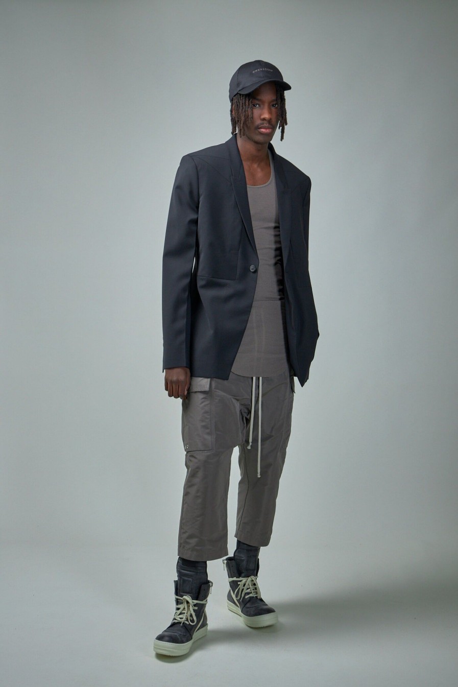 Rick Owens Pantaloni Cargo Cropped Clearance