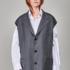 Raf Simons Blazer With Elastic In Sleeves, Grey New