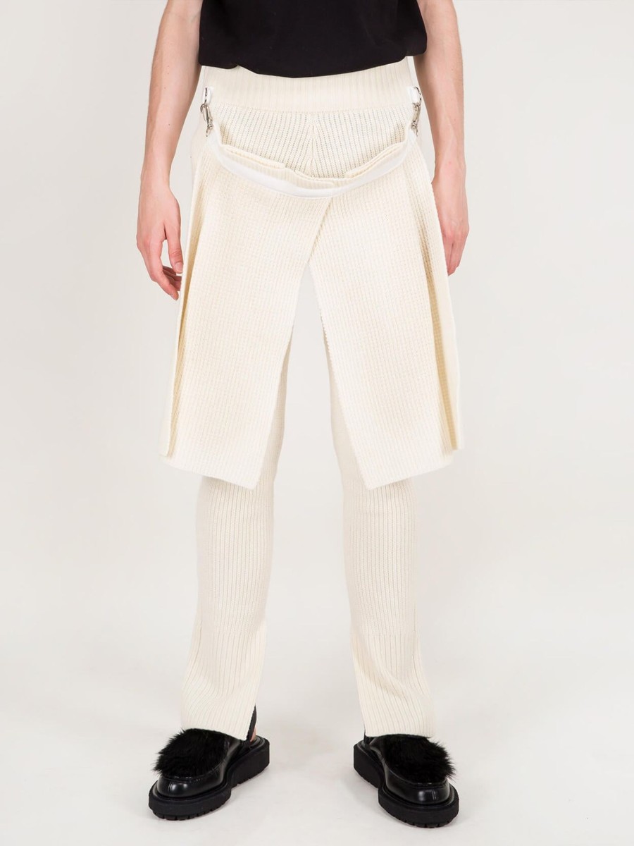 Sacai Wool Pant Knit Off Clearance