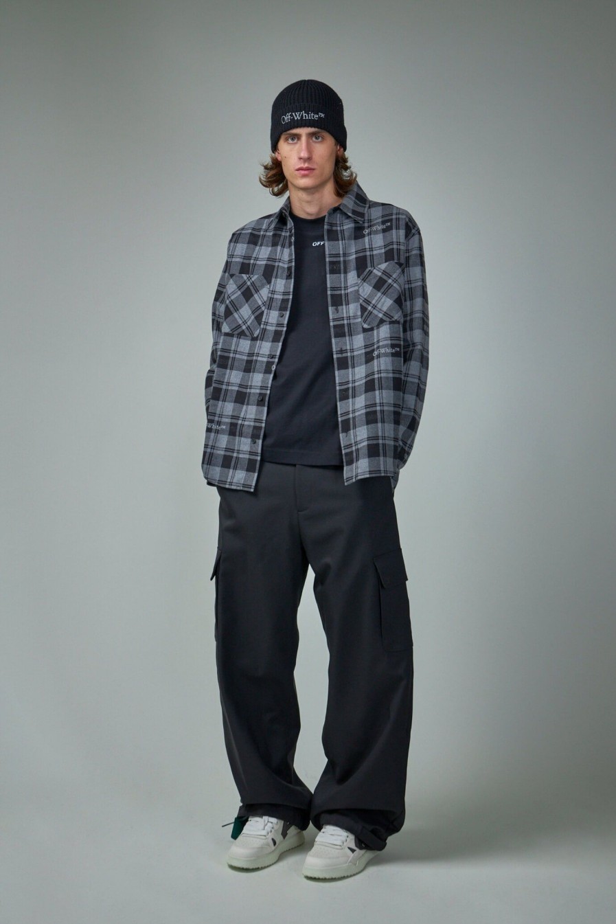 Off-White Check Flann Shirt Clearance