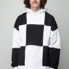 FLÂNEUR Cut And Sew Damier Hoodie Online