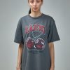 Ganni Future Heavy Cherry Drop Shoulder T-Shirt Clearance