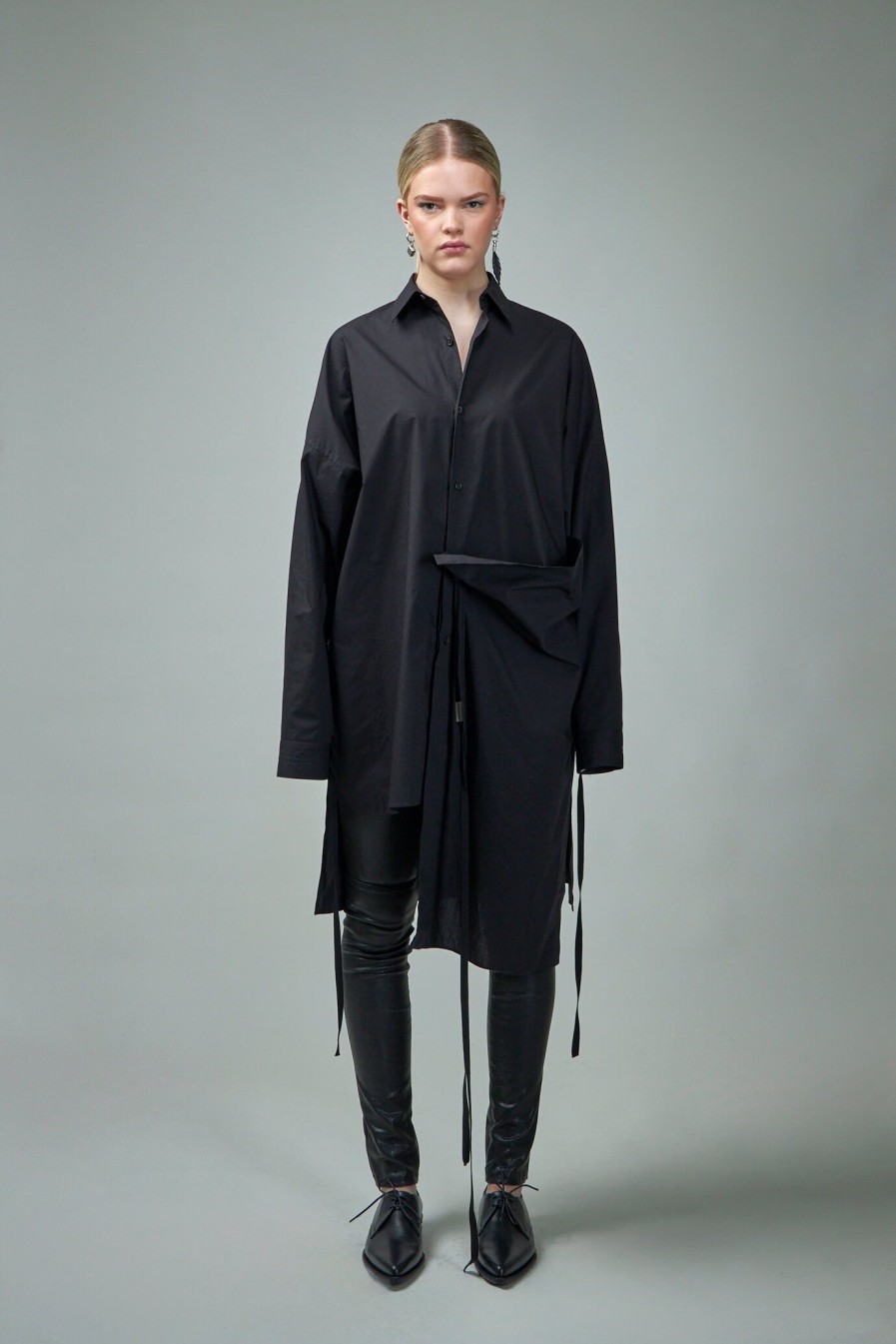 Ann Demeulemeester Mala Shirt Dress Clearance