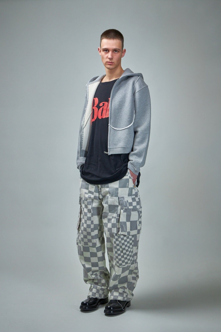 ERL Checkered Printed Cargo Pants Wholesale