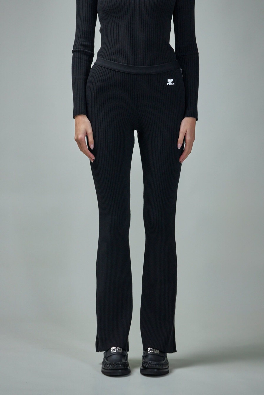 Courrèges Reedition Rib Knit Pants Clearance